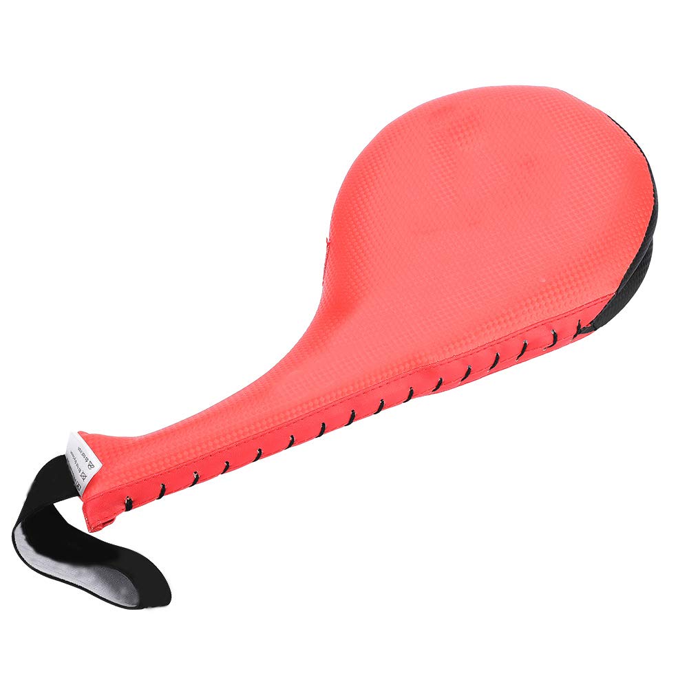 Funien Taekwondo Kick Pad Karate Kick Pad Martial Arts Strike Placeholder PU Leather Punching Training Target High Dense Sponge Padding with Solid Stitching for Boxing (Red)