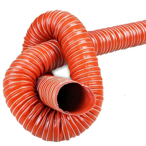 Tubo Flessibile in Silicone da 3" 4" 4-1/2" - Resistente al Calore, per Raffreddamento Freni e aspirazione Aria (180 mm, 7 1/8 Pollici, 2 m/6,56 Piedi) per Prestazioni automobilistiche migli