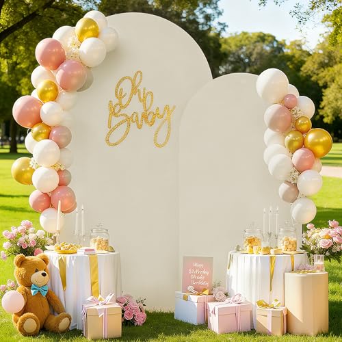 Couverture de Fond d'arche de Mariage Housse Extensible 7.2 FT