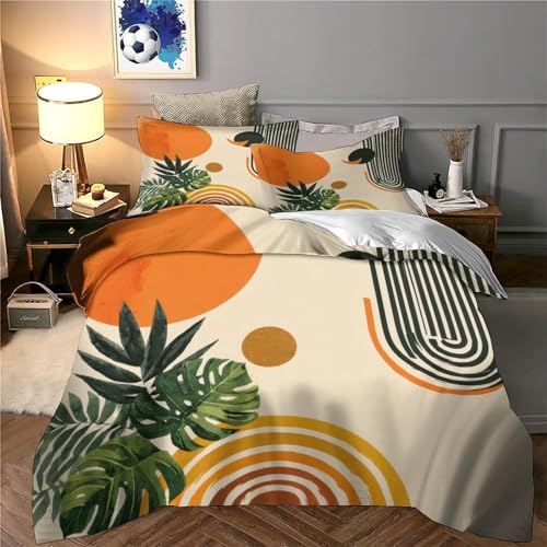 Housse de couette fermeture éclair lit King imprimé jungle aquarelle