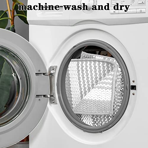 Abilliongo Bathroom Rugs 2 Piece, Bath Mat For Bathroom Non Slip Bath Rug Runner Absorbent Plush Bathroom Rug Water Absorbent Super Bathroom Mat Rug(17.3"×24"+17.3"×47") #TOP6