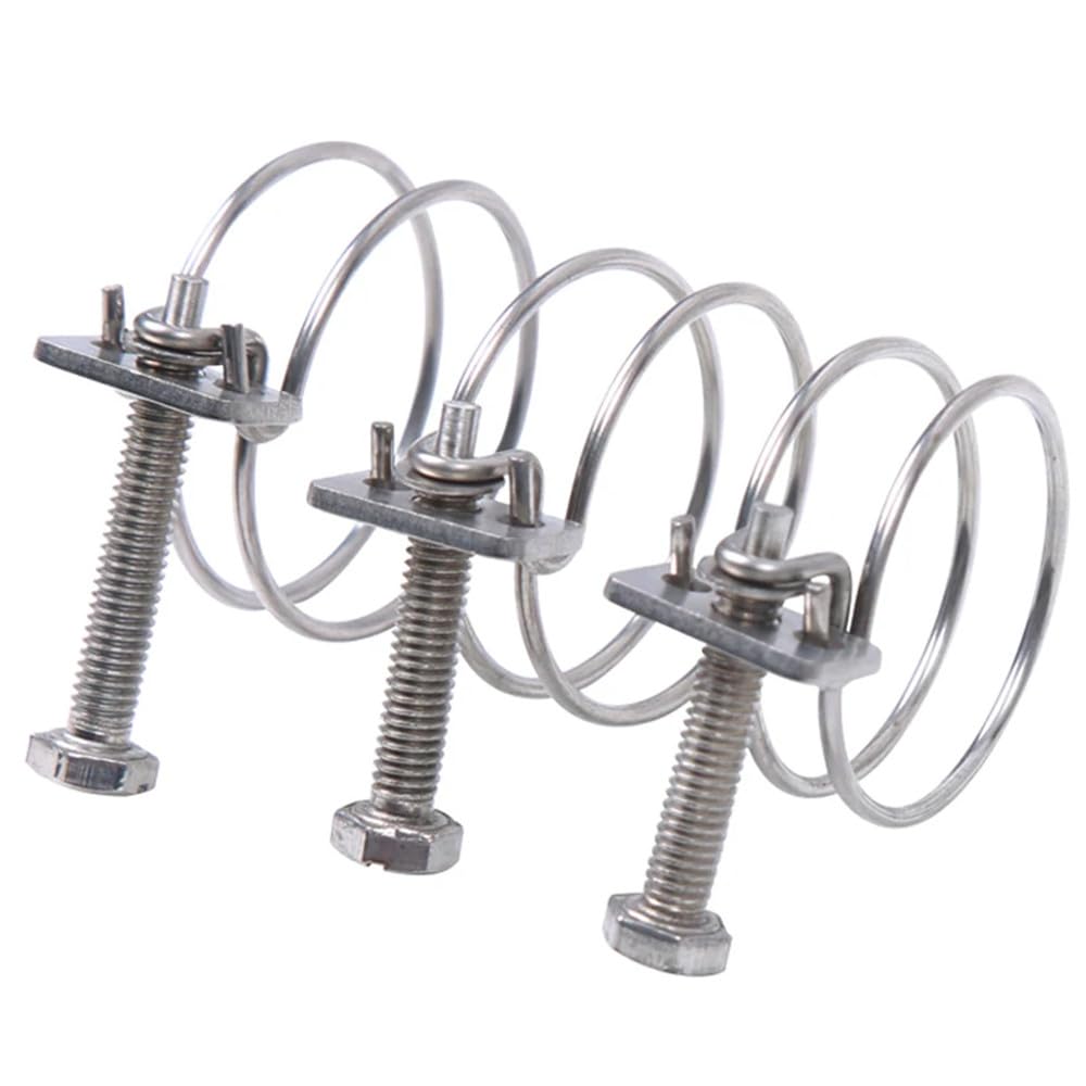 Collier de serrage en acier inoxydable 304, double collier de serrage, collier de serrage fixe pour tuyau d'eau, tuyau de ventilation, 103, 110 x 3 (1 pièce)