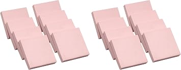 8 Pcs 2"x2" Pink Rubber Carving Blocks for Stamp Soft Rubber Crafts, Soft and Easy to Carve Square Pack of 2