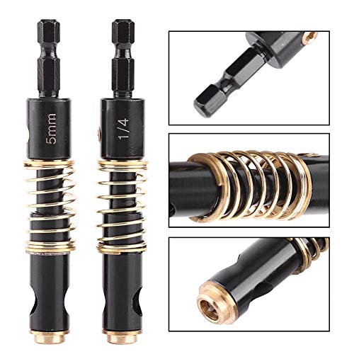 YUMILI Self-Feed Drill Bits 5mm 1pcs1/4" Black Hinge Reaming Drilling Wood Plastic 1/4inch Hex Shank for Woodworking DIY(5mm) - Image 3