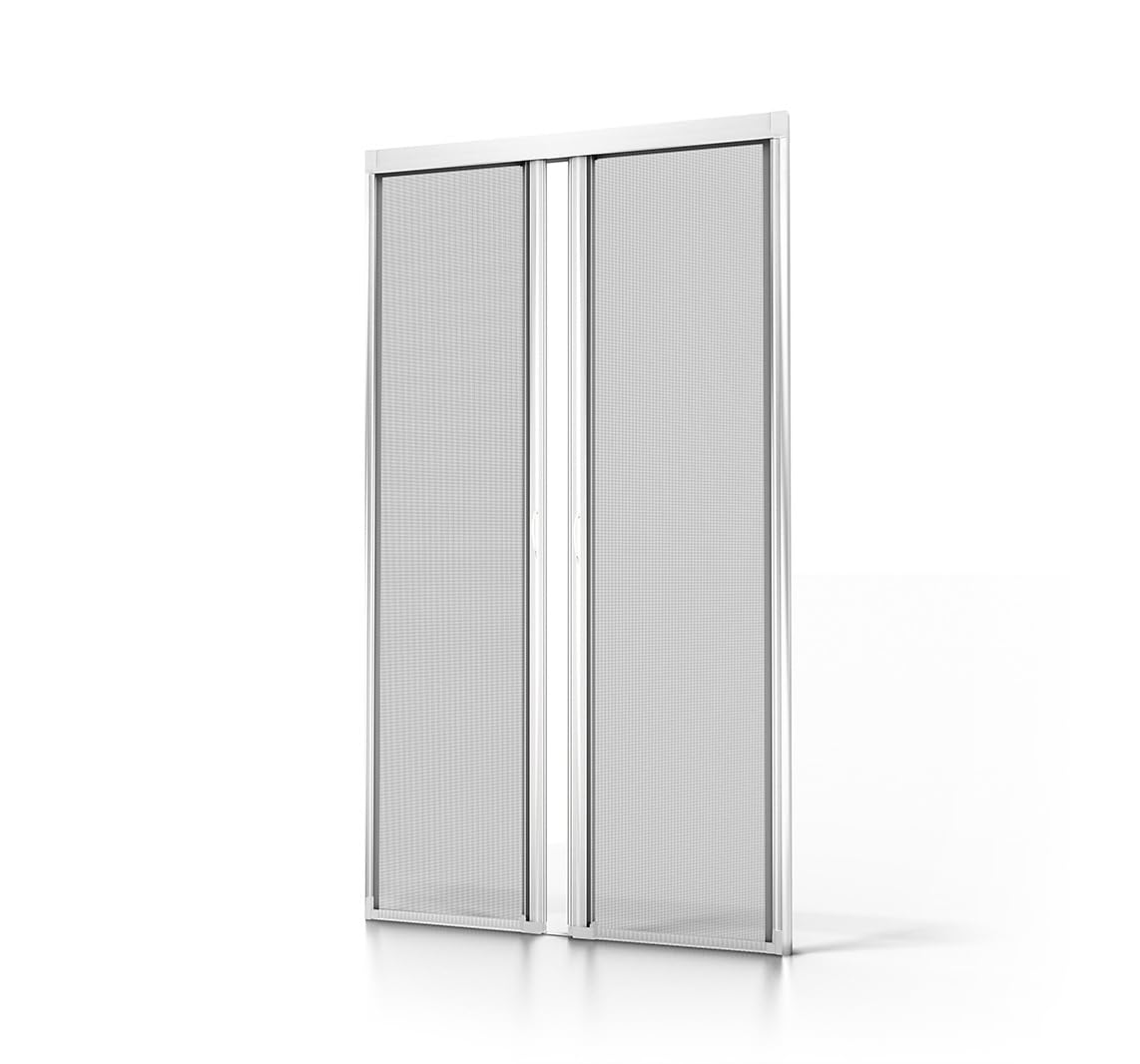 Avosdim - Mosquitera para puerta de aluminio de lujo (blanco, 240 x 230 cm)