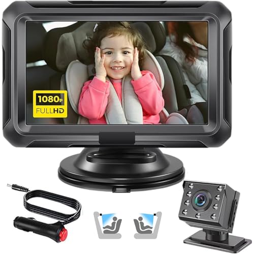 Amazon.co.jp: Stynxro 1080P 車用ベビーモニター 4.3インチ HD ベビー