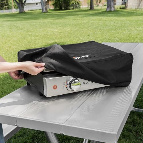 Image of Blackstone 1724 22 inch Tabletop Griddle Cover for griddles Without a Hood or Hard Cover, Weather Resistant, Black