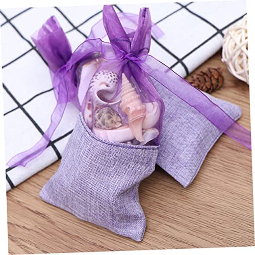 12 bolsas pequeñas de organza con cordón para almacenar miniatura 5