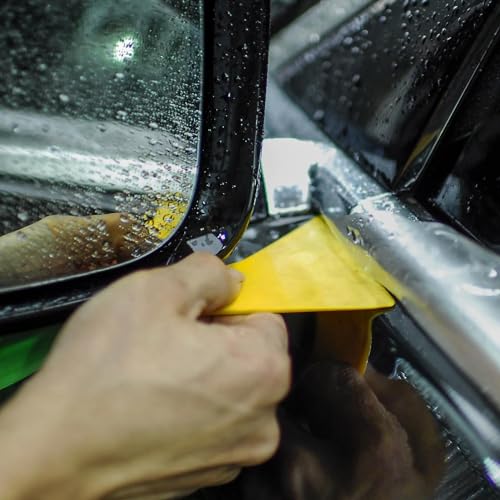 Pengzi 3 Pcs Kit de tonalidade da janela do veículo - Ferramenta Squeegee Aplicador Raspador Ferrame