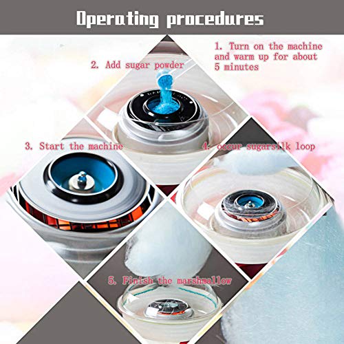 HOLEBAY-EU Zuckerwattemaschine Zuckerwatte-Maschine Zuckerwatte-Maschine für Lebensmittelqualität Neueste – Bild 3