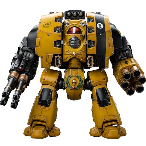 JOYTOY Warhammer 40k Imperial Fists, Imperial Fists Leviathan Dreadnought with Cyclonic Melta Lance and Storm Cannon 1/18 Action Figure collectible model gifts