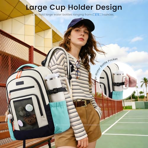 LOVEVOOK Laptop Backpack for Women with Cup Holder