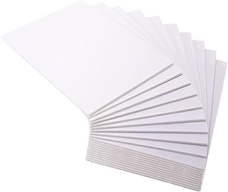 Comprar Worown 20 Láminas Cartón Pluma A3, Cartón de Espuma de 5 mm, Placa de Espuma Color Blanco para la Fabricación de Modelos, Presentaciones, Proyectos de Arte (42 x 29.7 cm)