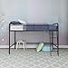 DHP Jett Junior Twin Metal Loft Bed, Black