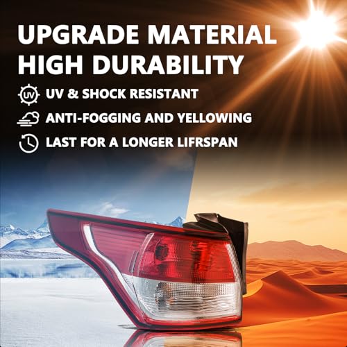 Image of Aosky Halogen Tail Light Assembly Fit for 2013-16 Ford Escape