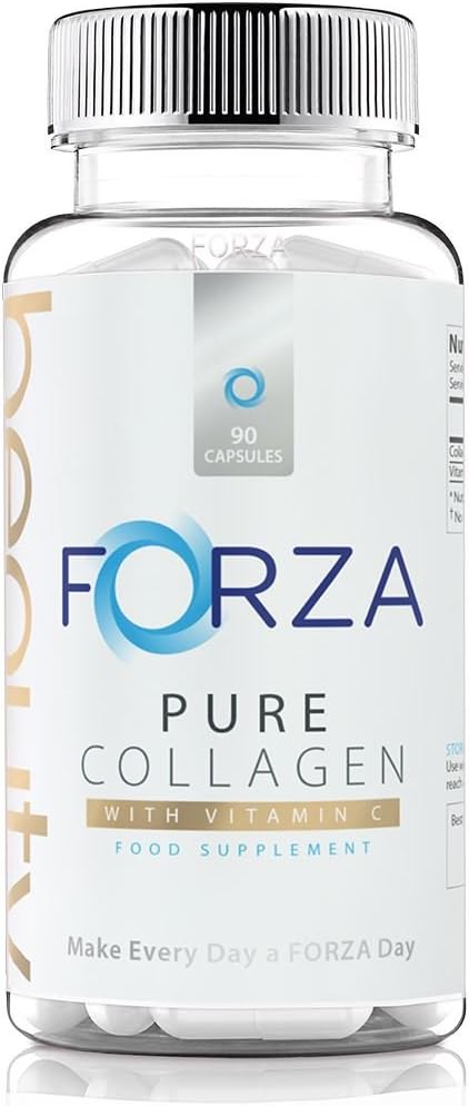 Forza Beauty Pure Collagen with Vitamin C - High Strength Skin Care & Joint Health Supplement - Collagen - 180 Capsules