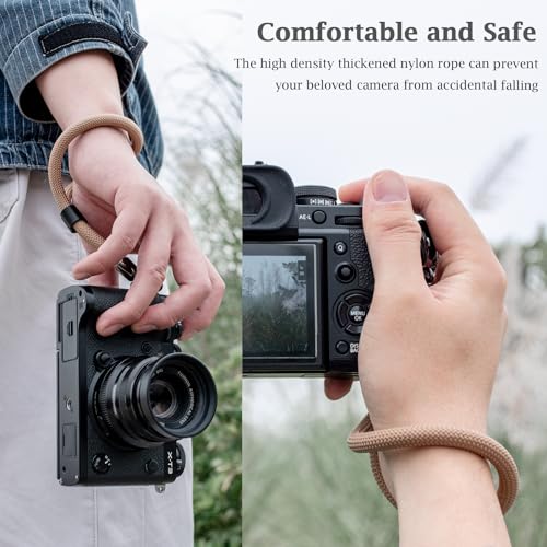 VOVMOEYA Camera Wrist Strap Rope,Camera Hand Strap Compatible with Fujifilm XT5 XH2S Nikon Z30 Z50 Canon EOS R6 R10 R50 Sony A6700 A6400 A6000 A7C II A7IV DSLR Camera - Image 4
