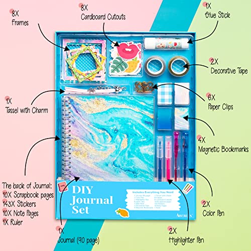 DIY Journal Kit for Girls, Scrapbook Gifts for 6 7 8 9 10 11 Year Old Girls - image 7