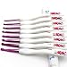 WIN Crochet Hooks Set,8 Pcs Plastic Aluminum Crochet Handles Needles Sweater Weave Knitting Tools (Pink)