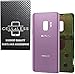 CELL4LESS Compatible Back Glass Cover Back Battery Door w/Pre-Installed Adhesive Replacement for Samsung Galaxy S9 OEM - All Models G960 All Carriers- 2 Logo - OEM Replacement (Purple)
