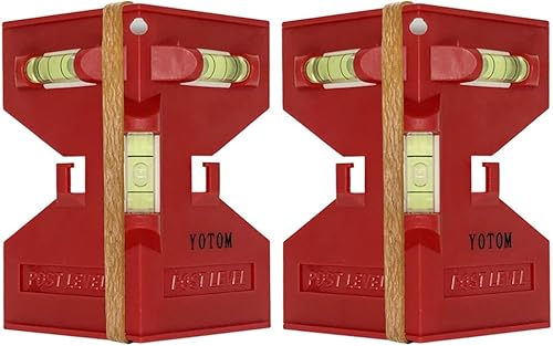 2 piezas de nivel de poste magnético para nivelación de tuberías, postes y vigas (versión mejorada)