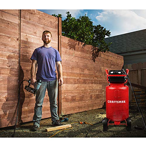 Craftsman CMXECXA0232043 Air Compressor, 20 Gallon Oil-Free 1.8 Hp Max 175 Psi Pressure Two Quick Couplers Big Capacity thumb #9