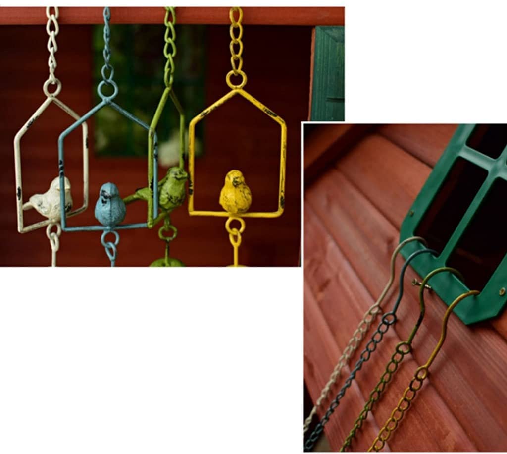 Dzwonki Wietrzne Dekoracji Ptaki Wietrzne Żelazne W Stylu Vintage Wiszący Eolski Dzwonek Do Dekoracji Dzwonków Wietrznych Ogrodowych Wietrzne Dziedzińca(Yellow)