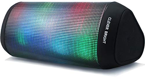 Altavoz Bluetooth con Luz  Inalámbrico Portátil Exterior  Efecto de Triple Bajo  Sonido