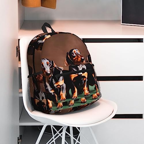 Sac à dos teckel ultra léger à compartiments multiples pour cours - 7