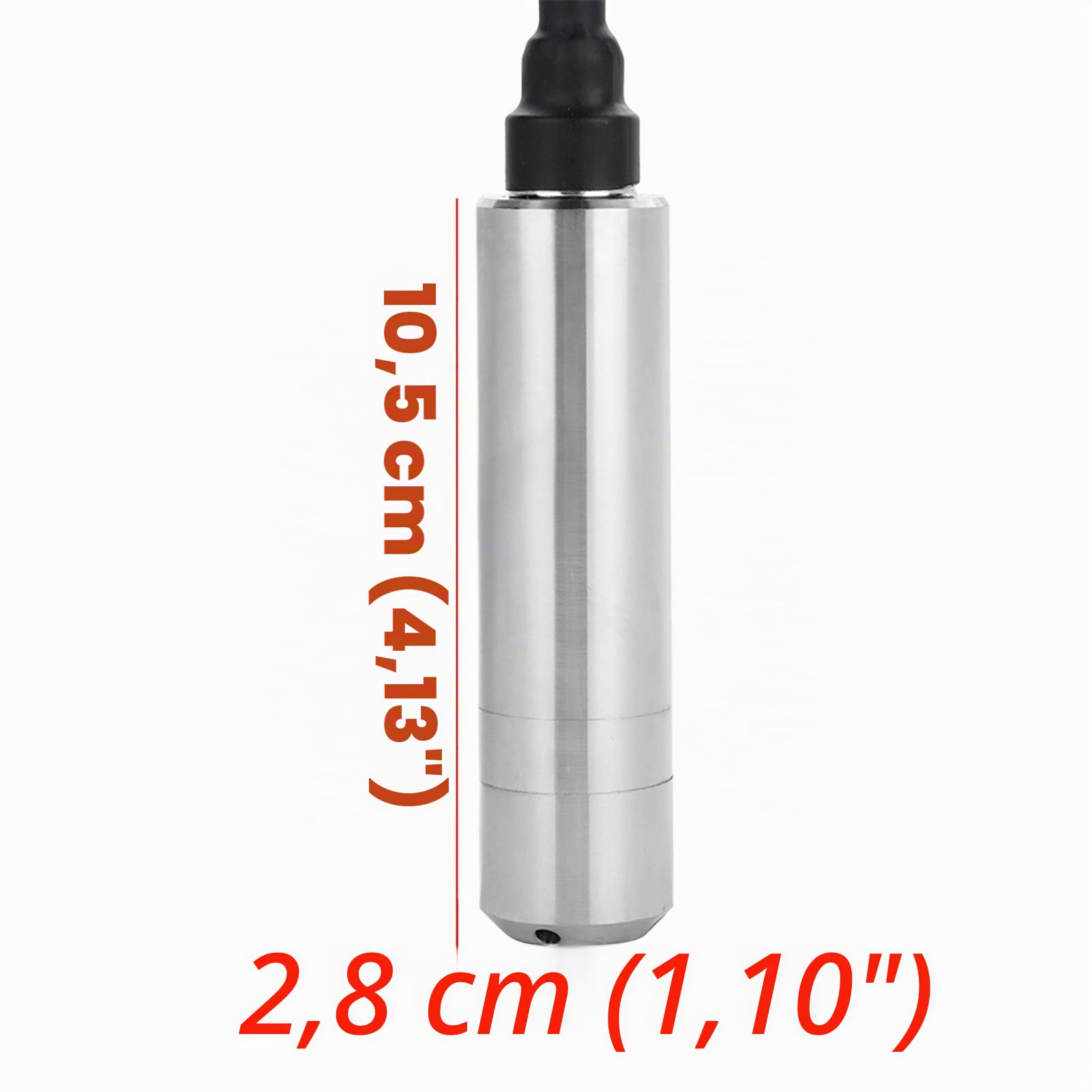Sensore di livello dell'acqua, DC24V 4-20mA Trasmettitore di livello del liquido incasso per il rilevamento del livello di profondità della gamma 0-5m