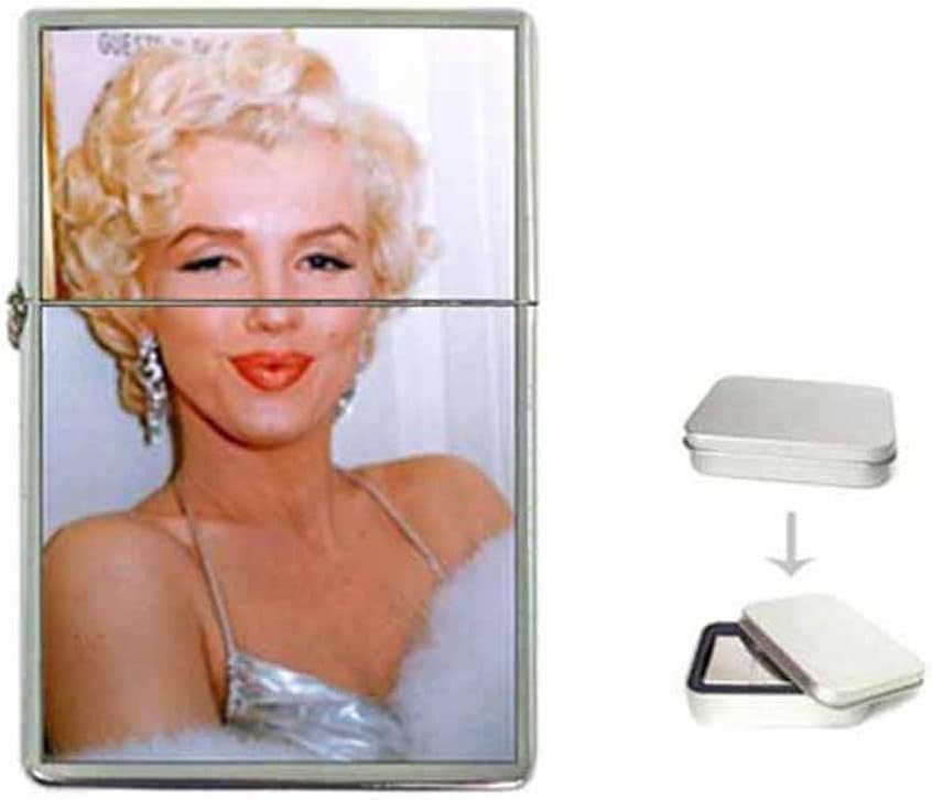 Marilyn Monroe Pucker UP and KISS ME New Flip Top Lighter with Gift Tin
