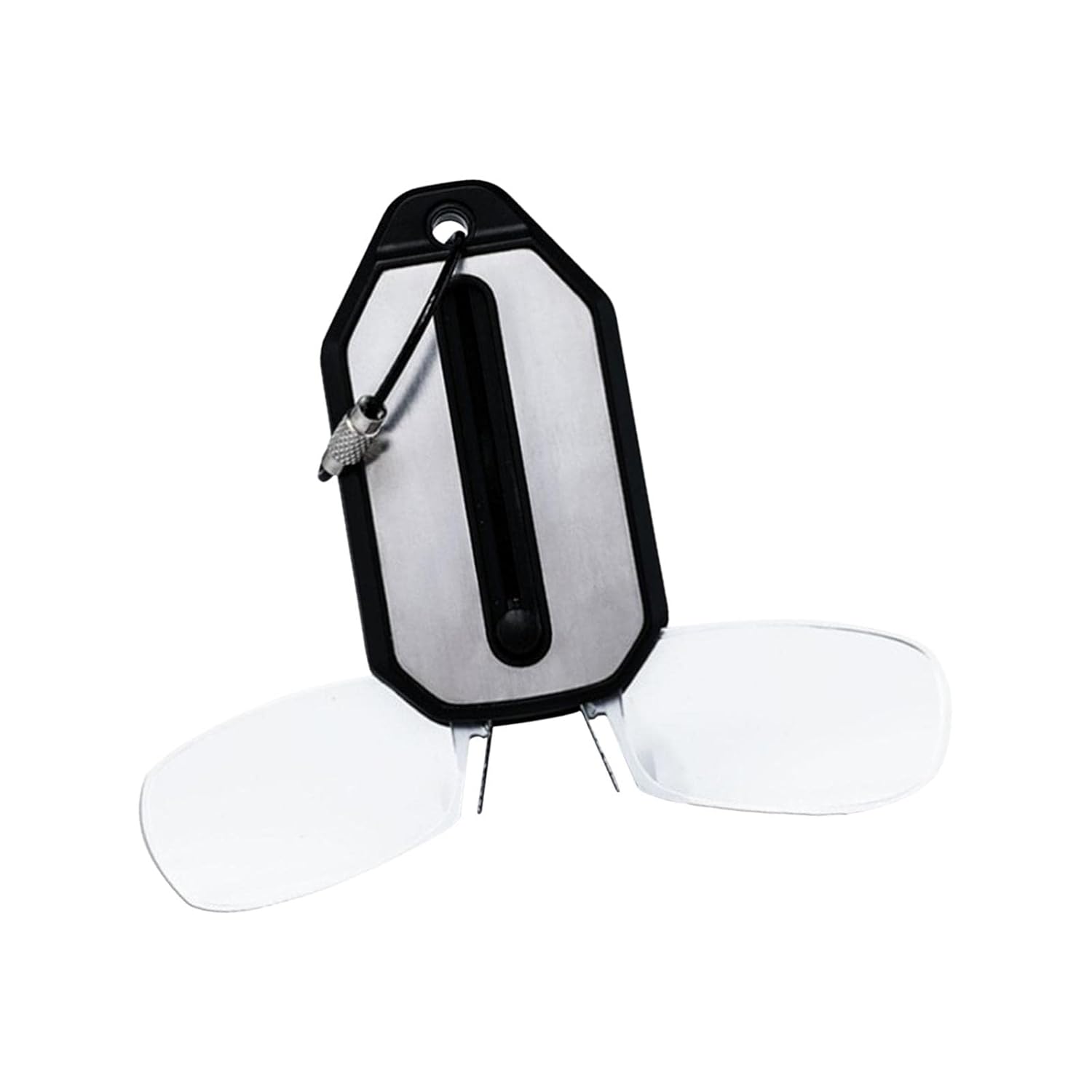 SECRET DESIRE Keychain Case and Readers Accessory on Nose Readers and Case Clear White,+300|Vision Care|Reading Glasses SECRET DESIRE Keychain Case and Readers Accessory on Nose Readers and Case Clear White,+300|Vision Care|Reading Glasses