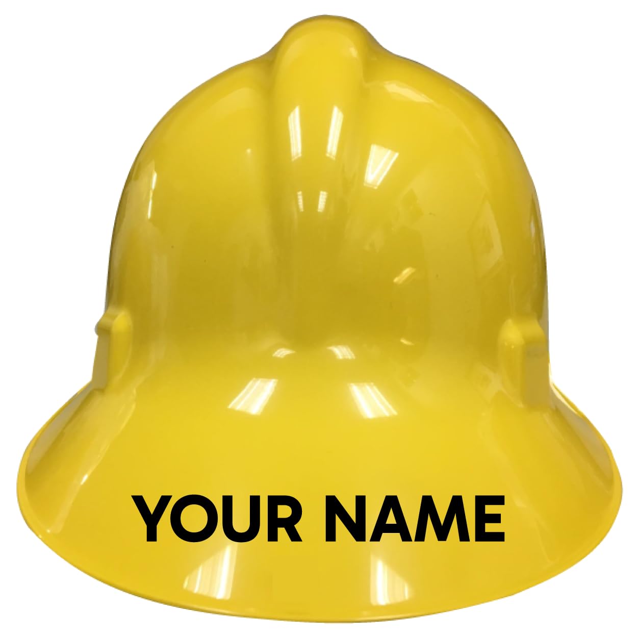 One Color Firefighter Helmet Name Lettering Sticker, Reflective Safety Identification Decal (1pc)