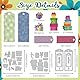 DELORIGIN Geschenkboxen Lesezeichen Stanzformen Kartenherstellung Stanzschablone Scrapbooking Prägevorlage Stanzformen Für Grußkarten Bastelalben
