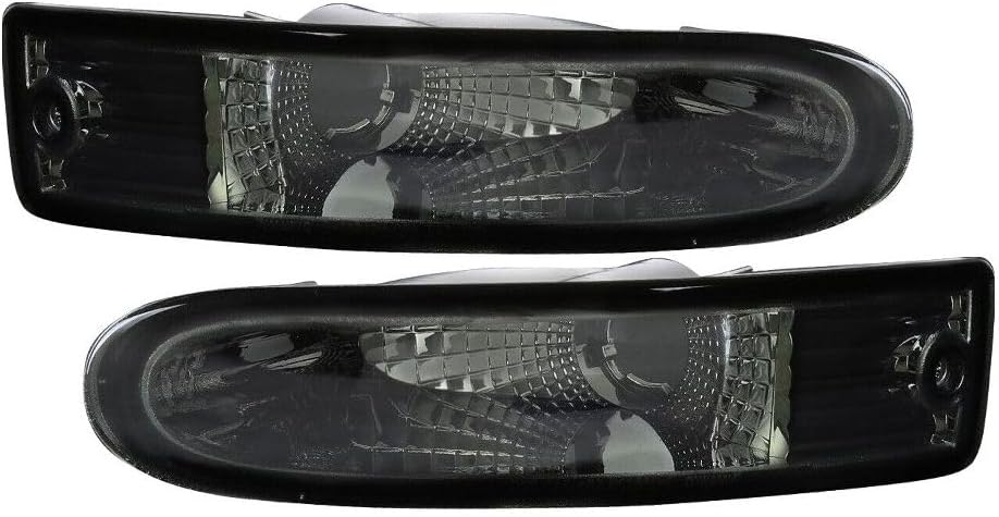 Turn Signal Light Smoke Bumper Front Lamps Heavy Duty ABS Plastic Housing/Polycarbonate Lens for Mitsubishi for Eclipse RS 2000 GS/Spyder GT 2001-2002