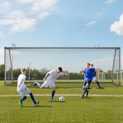 MOPHOTO 21x7ft Aluminum Soccer Goal for Youth & Clubs