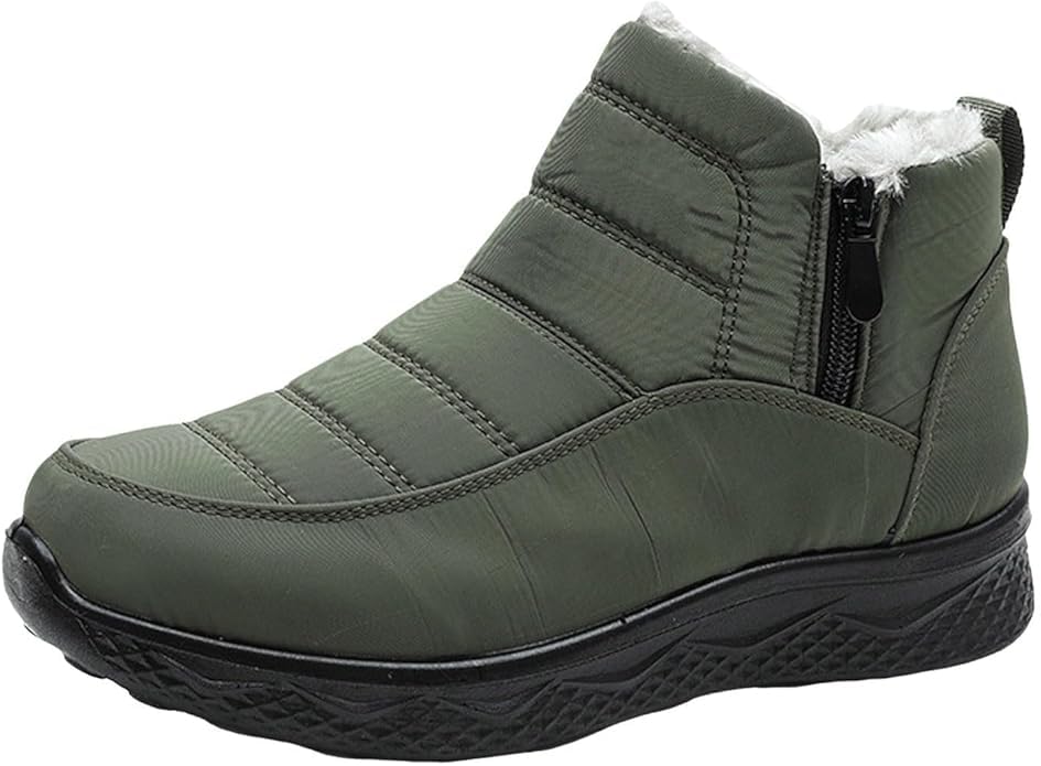 Winter Boots for Women Wide Width Warm Fur Lined Snow Boots Waterproof Comfortable Warm Winter Shoes for Mature