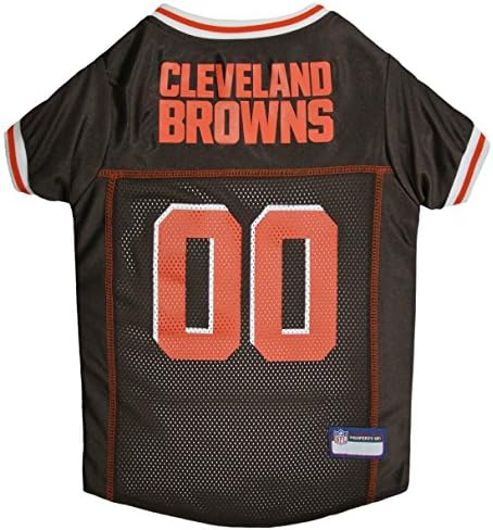 NFL Cleveland Browns Dog Jersey, Size: Small. Best Football Jersey Costume for Dogs & Cats. Licensed Jersey Shirt