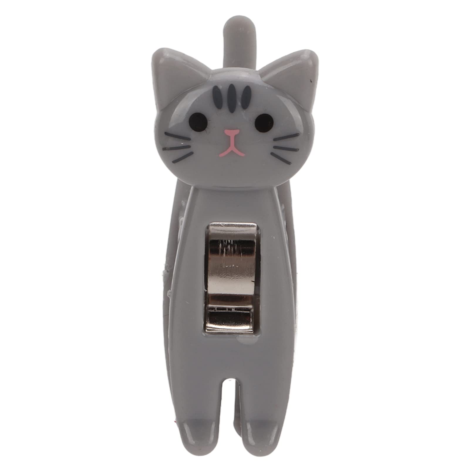 6Pcs Cat Bag Clips Cut Snack Clips Bag Clips for Food Package Chips Bag Funny Snack Clips for Food Storage (Gray LR063683)