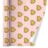 GRAPHICS & MORE Pizza My Heart Love Pattern Gift Wrap Wrapping Paper Rolls