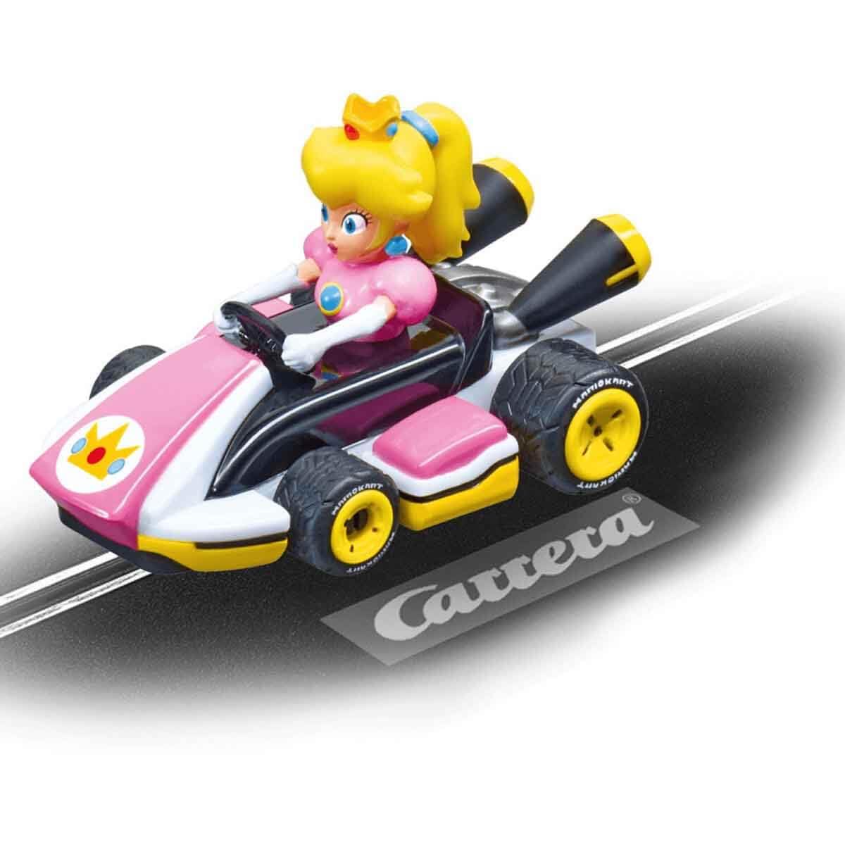 Carrera First Nintendo Mario Kart 20063024 Rennbahn für Kinder ab 3 Jahren - Mario Vs. peach