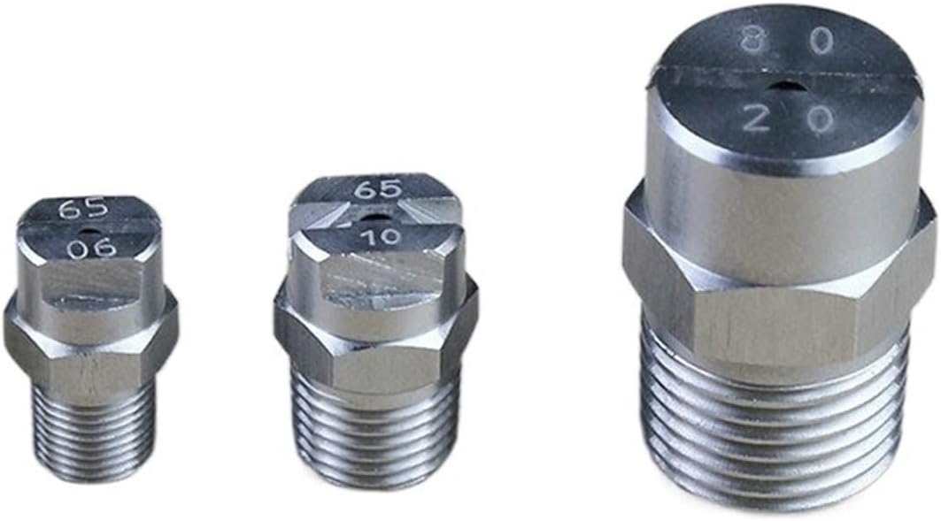 SSIMOO 1/4 inch Flat Fan Nozzle Stainless Steel Fog Mist Nozzle Flat Fan Spray Dust Nozzle Water Atomizing Kindly (Color : 1/4 inch, Size : 6505)