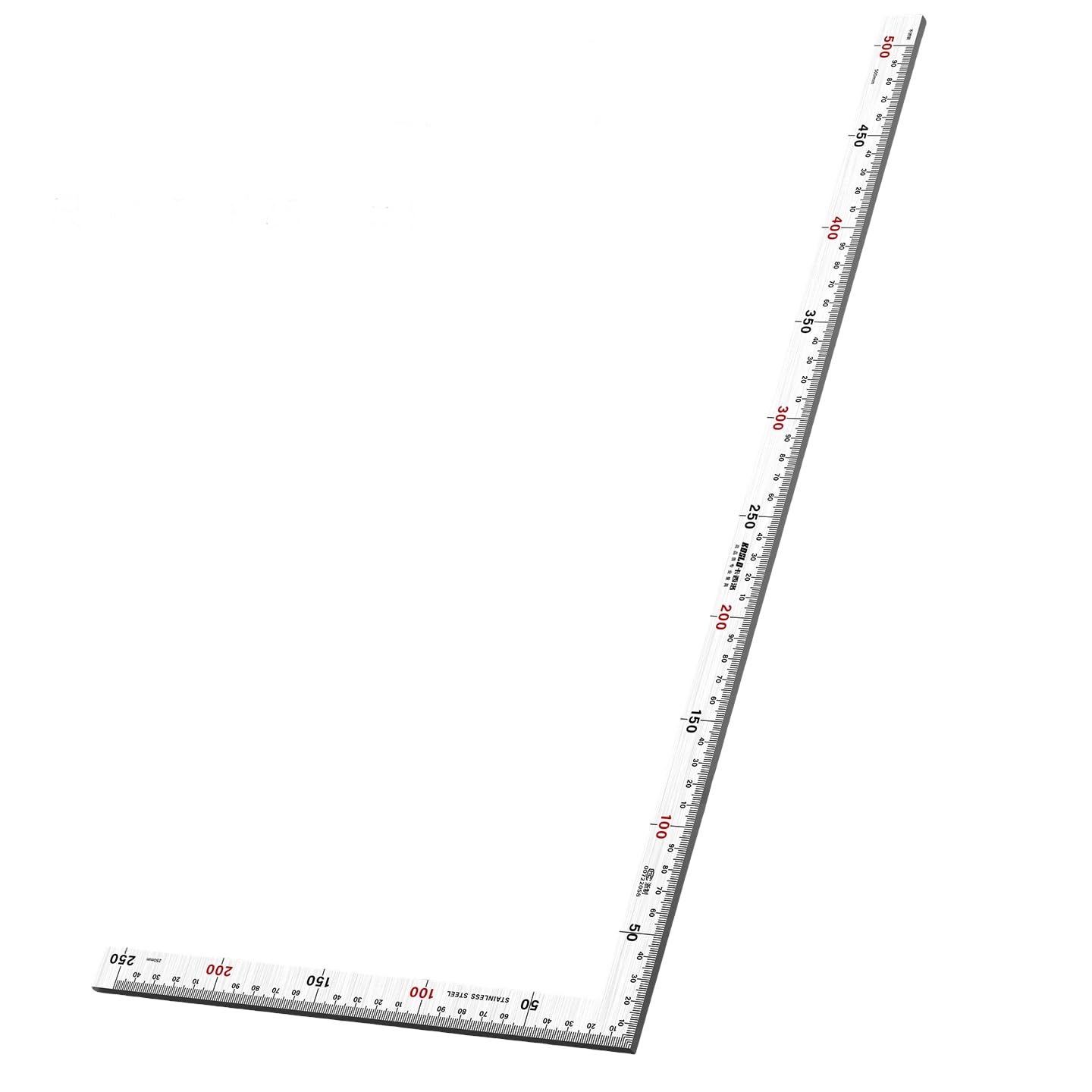 Metal Corner Measuring Ruler L Square Tool with Double Sided Scale for Woodworking and Installation Layout Work Carpenter Square Layout L Ruler Measuring Tool Corner Metal Scribing Carpentry Guide
