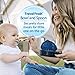 Dr. Brown's Travel Fresh Bowl and Snap-in Spoon for Toddler Feeding On the Go, BPA-Free, 4m+ (Color May Vary)