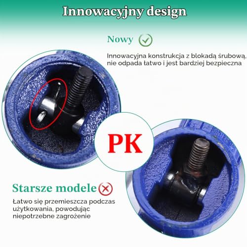 XINHNMUU Imadło Duże 80 mm, Stalowe, Obracane o 360°, Rękawiczki, Zacisk Stołowy, Antypoślizgowe, Do Stołu Warsztatowego, Wiercenia, Obróbki Drewna, Obróbki Stali