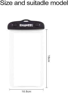 Waterproof Aquatic Beach Protective Case 30M Underwater Bag for Nokia E72 - Transparent