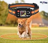 Collier Anti Fugue GPS pour Chien, Système Clôture Étanche IPX7, 20-2000M Réglable, Cl...
