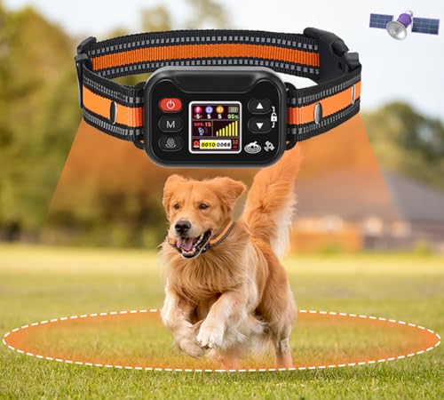 Collier Anti Fugue GPS pour Chien, Système Clôture...