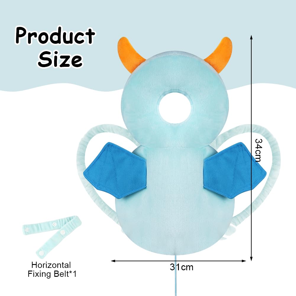 Vicloon Baby Head Protector, Adjustable Baby Head Protection Safety Pad Backpack - Image 2