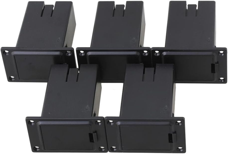 Black 5PCS 9V Guitar battery holder Active Guitar Bass